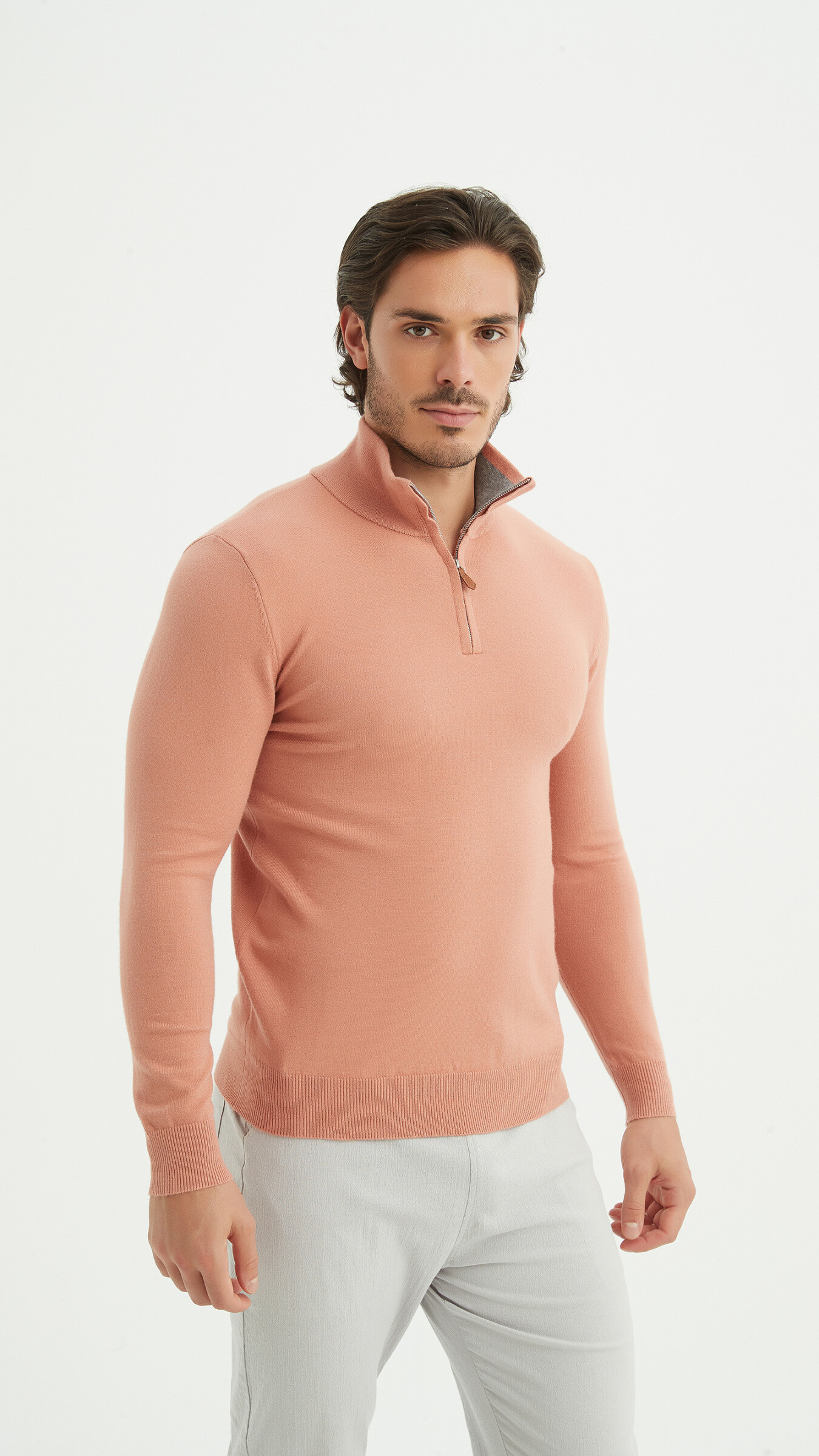 Mayorista Yves Enzo - Cuello camionero “Cashmere Touch” - Dorado
