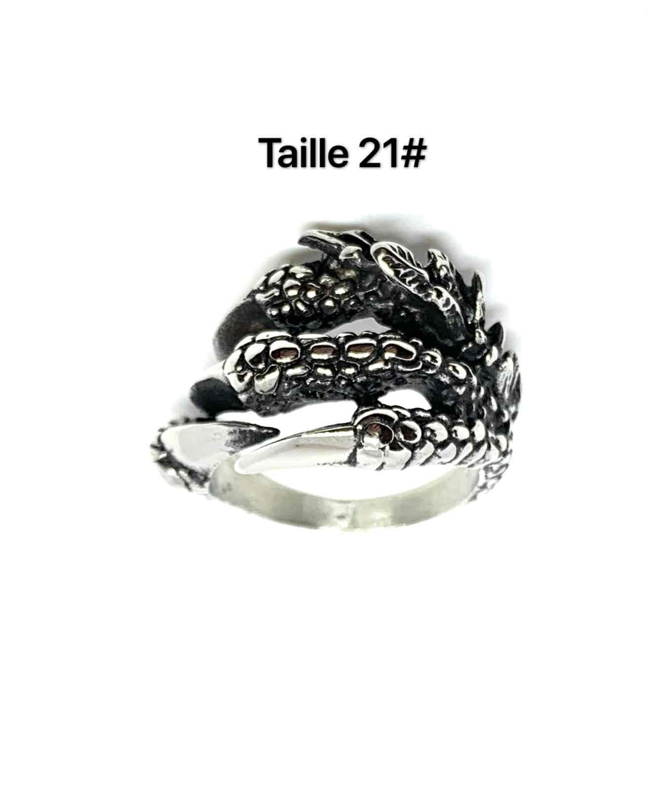 Mayorista Z. Emilie - Anillo de acero con forma de garra de dragón