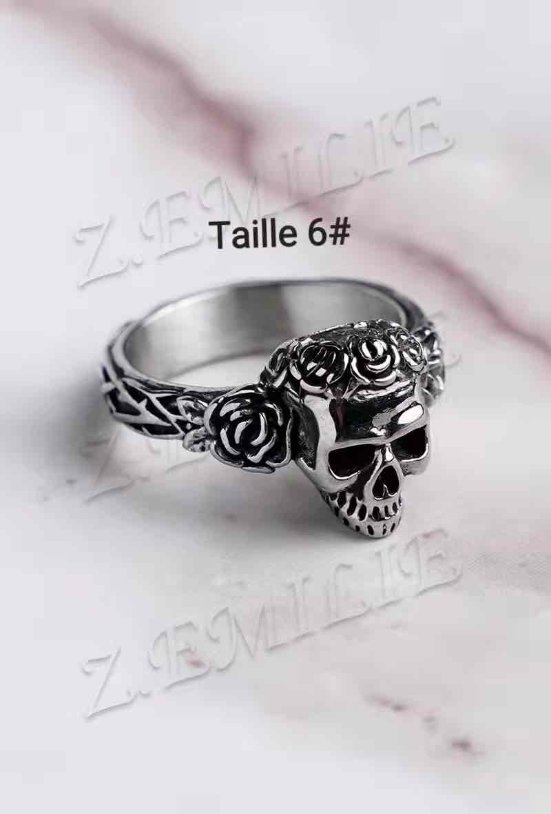 Großhändler Z. Emilie - Rosa Totenkopfring