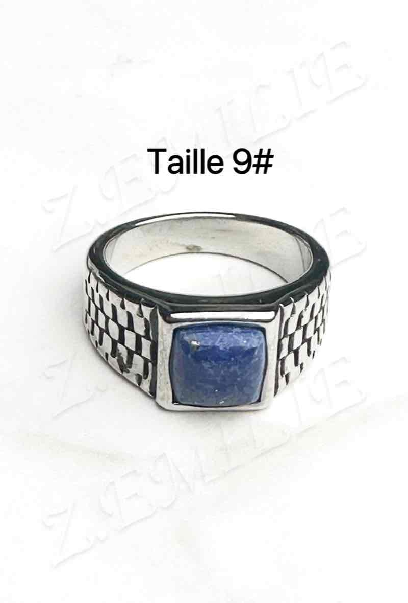 Großhändler Z. Emilie - Lapislazuli-Stein-Ritter-Stahlring
