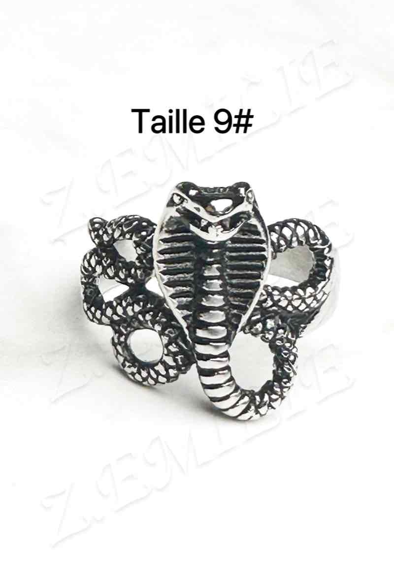 Grossiste Z. Emilie - Bague acier cobra