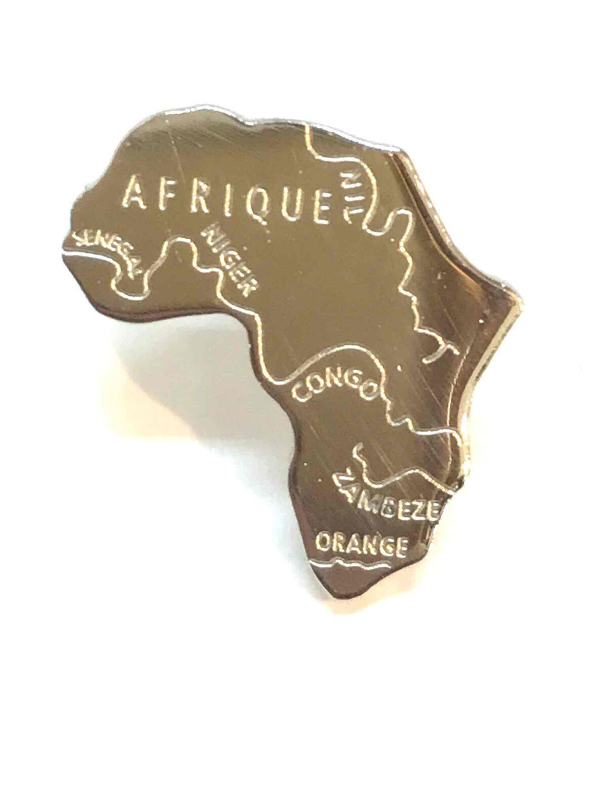 Großhändler Z. Emilie - Stahl-Ohrring mit Afrika-Karte