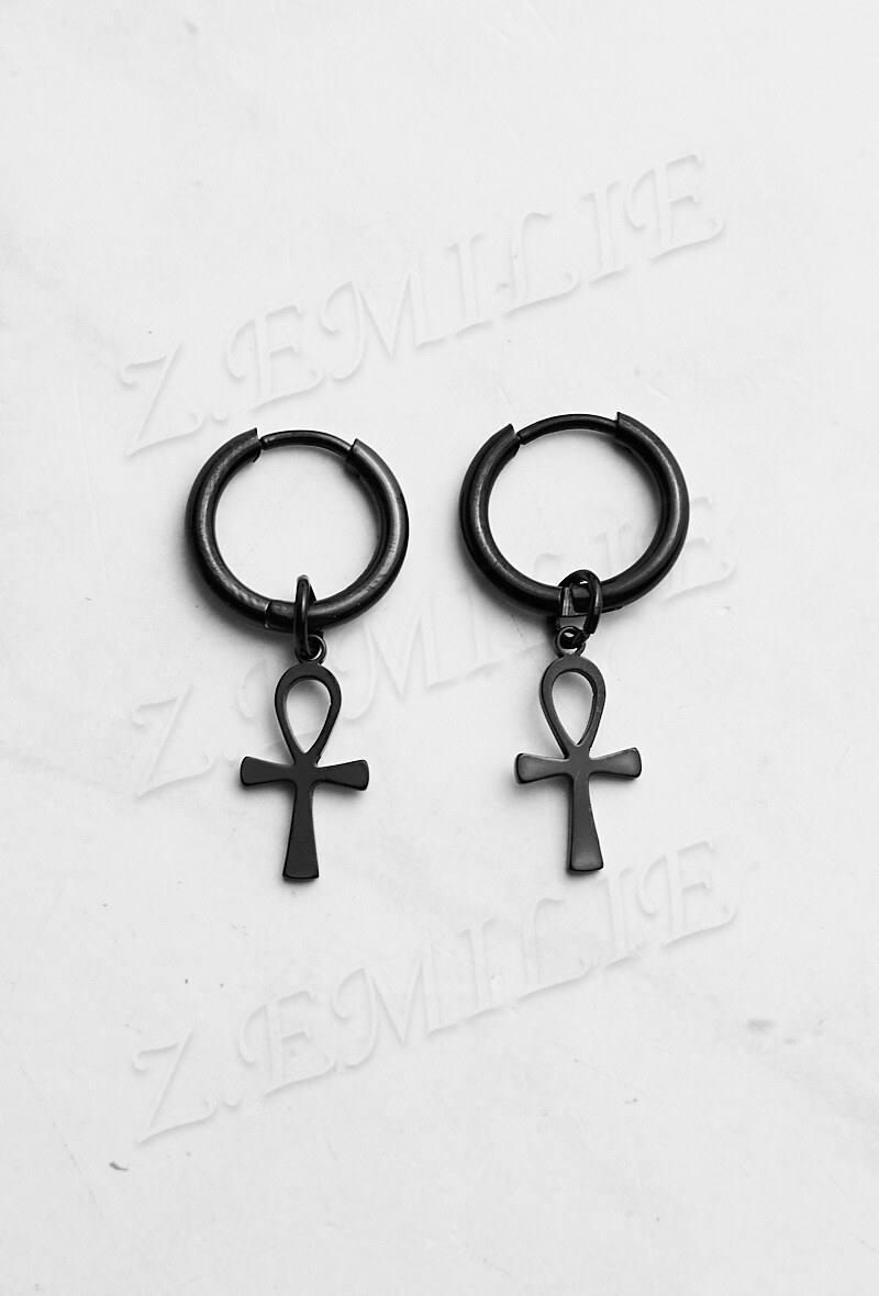 Wholesaler Z. Emilie - Egypt cross creole steel earring