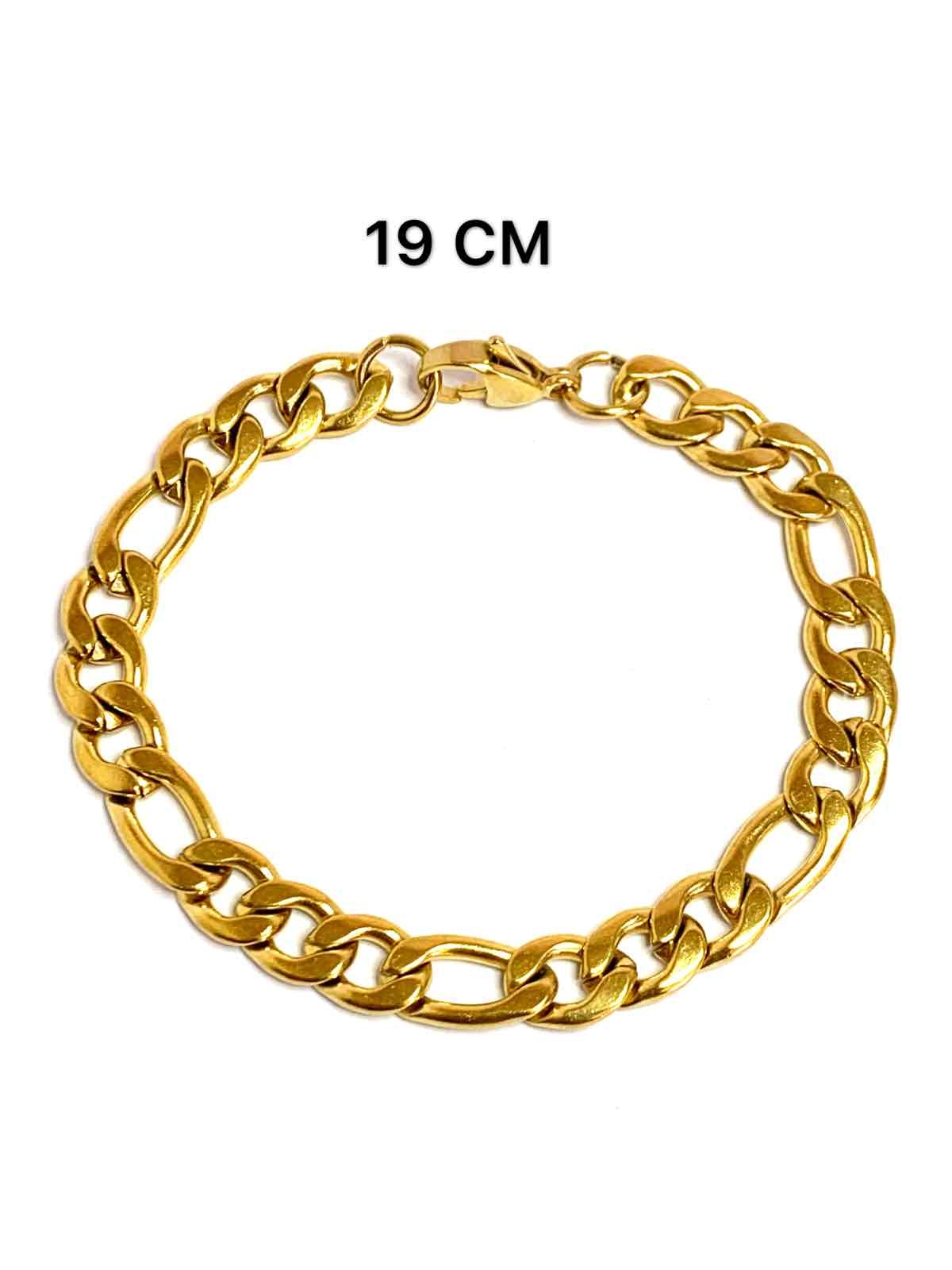 Grossiste Z. Emilie - Bracelet acier maille figaro 1-3 7.5 mm