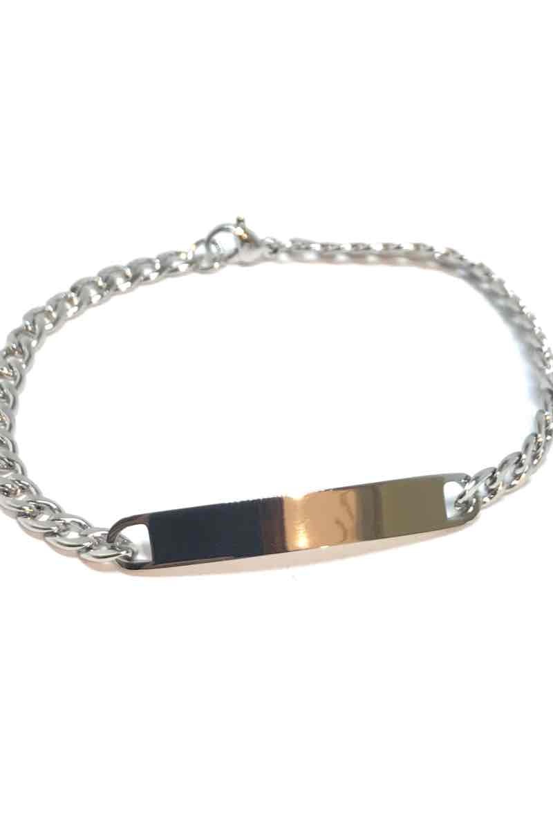 Grossista Z. Emilie - Bracciale in acciaio da incidere