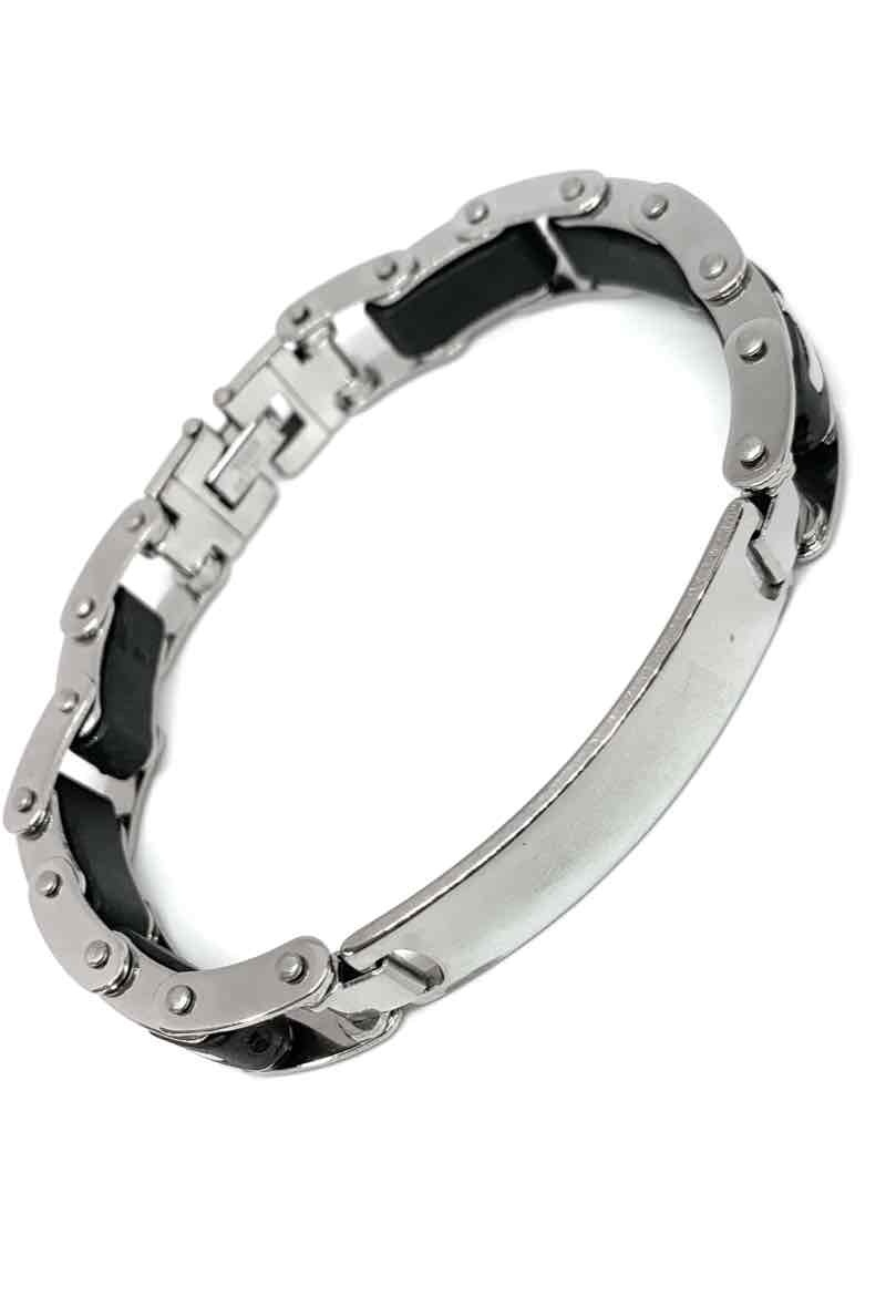 Wholesaler Z. Emilie - Steel rubber bracelet to engrave