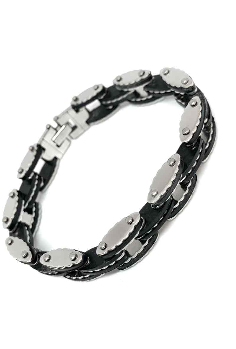 Wholesaler Z. Emilie - Rubber steel bracelet