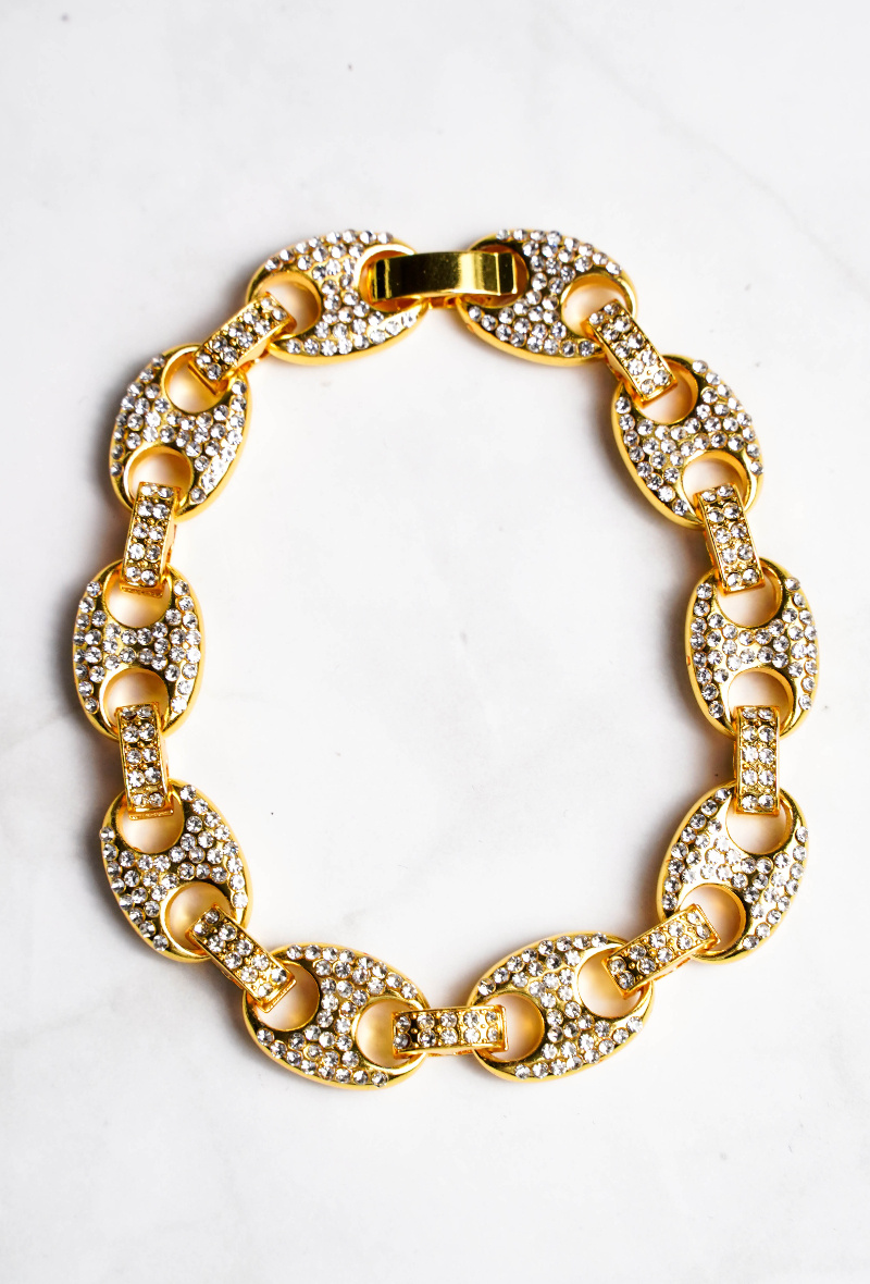 Grossiste Z. Emilie - Bracelet grain de café strass