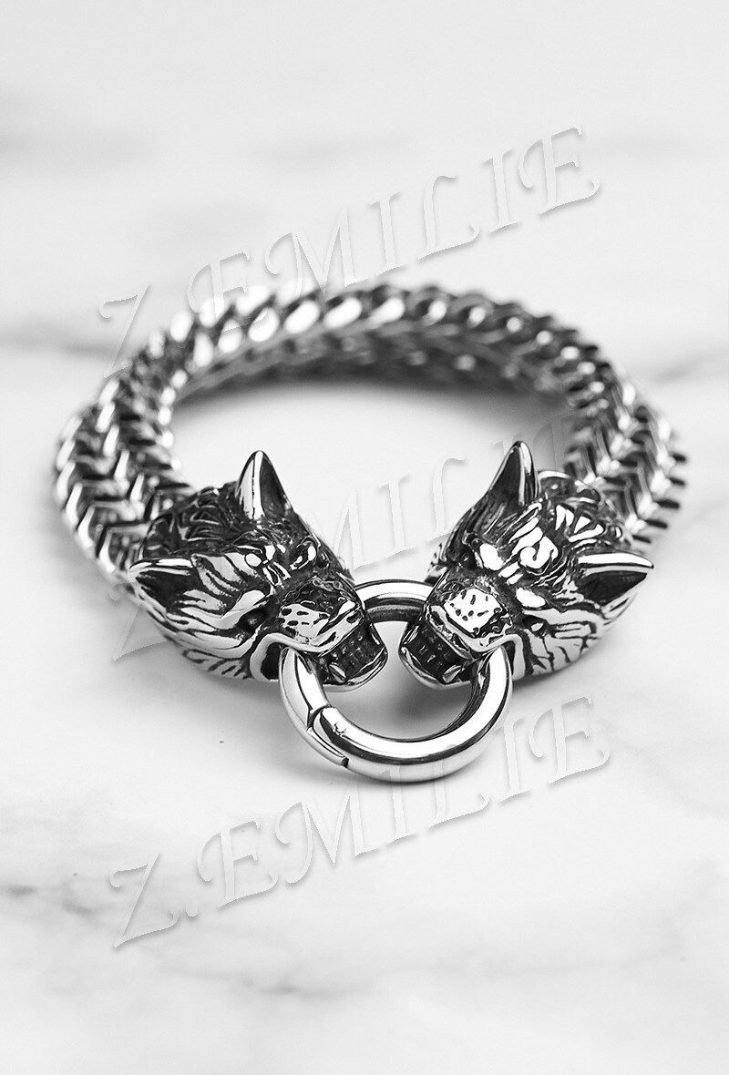 Wholesaler Z. Emilie - Steel wolf bracelet