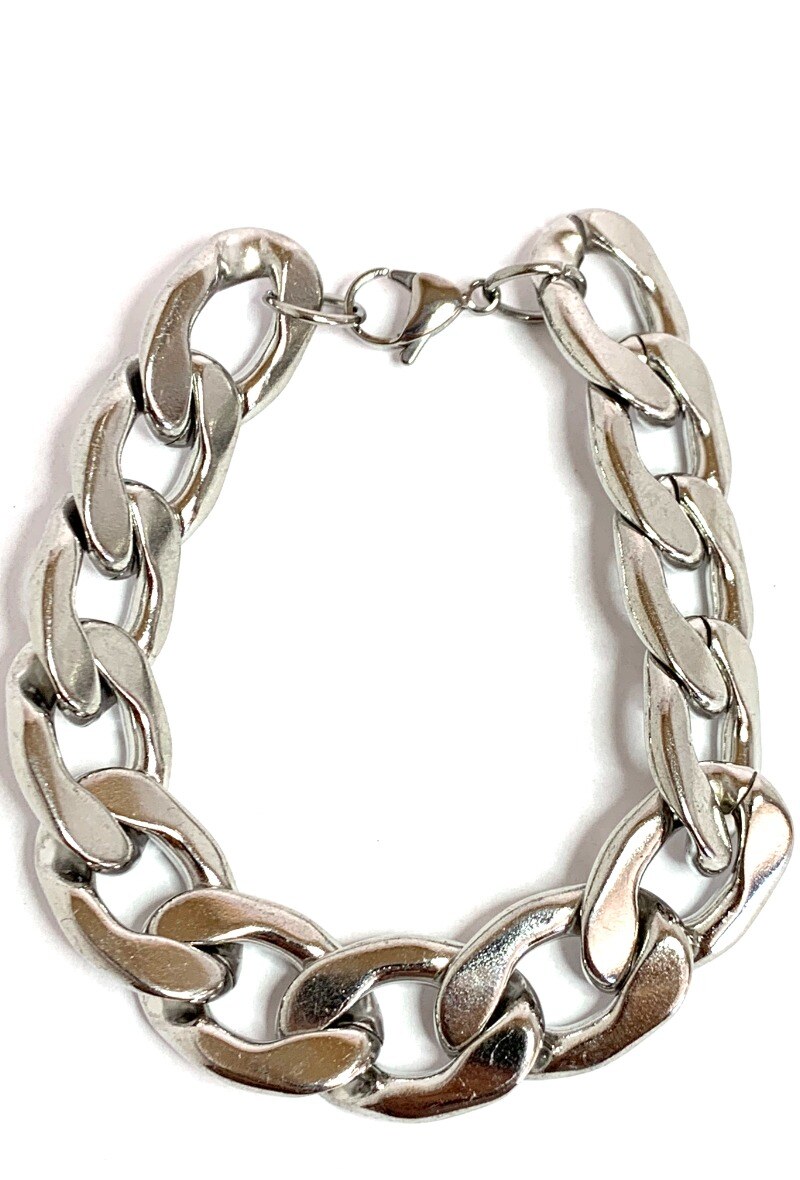 Grossiste Z. Emilie - Bracelet acier maille gourmette 14 mm