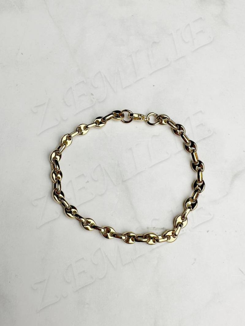 Grossiste Z. Emilie - Bracelet acier grain de café 4 mm