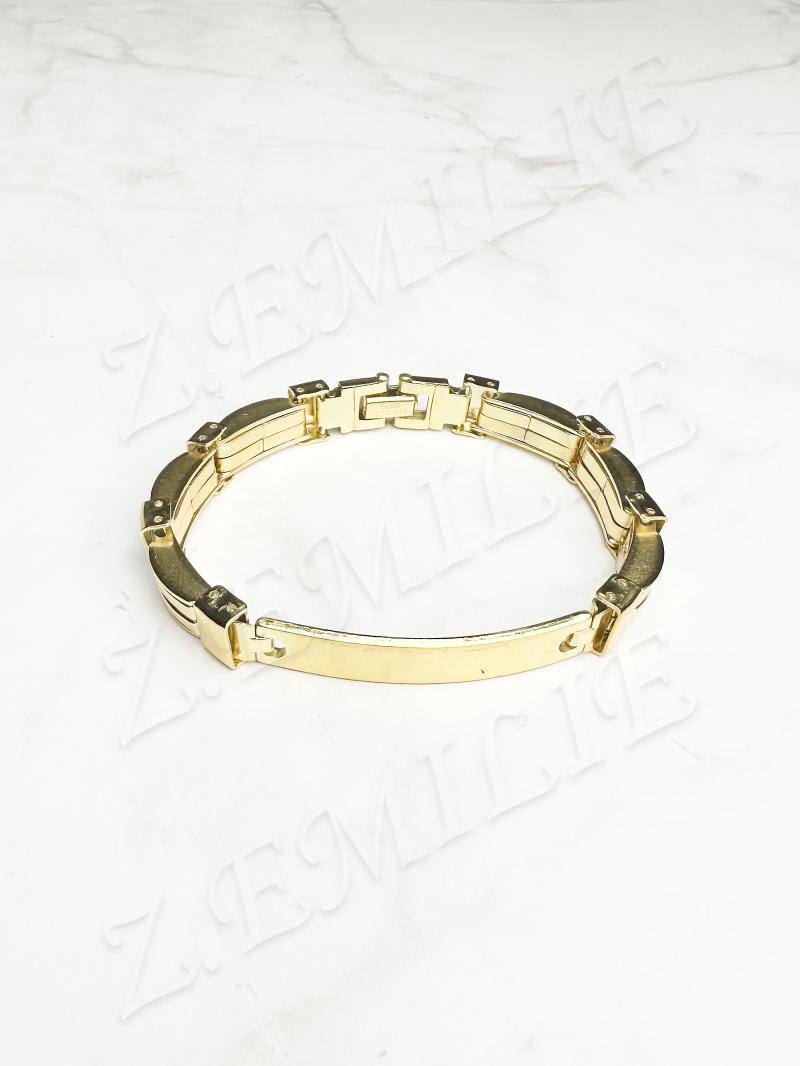 Mayorista Z. Emilie - Brazalete de acero y caucho para grabar