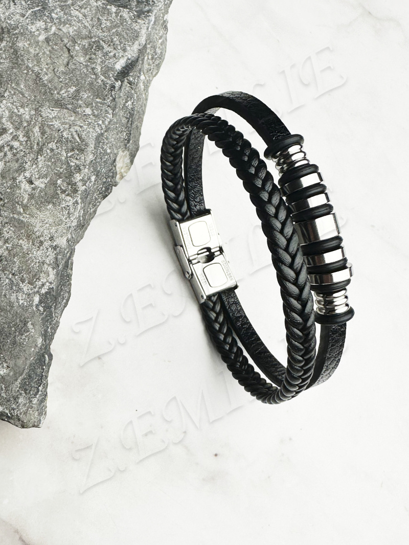 Wholesaler Z. Emilie - Rubber steel bracelet