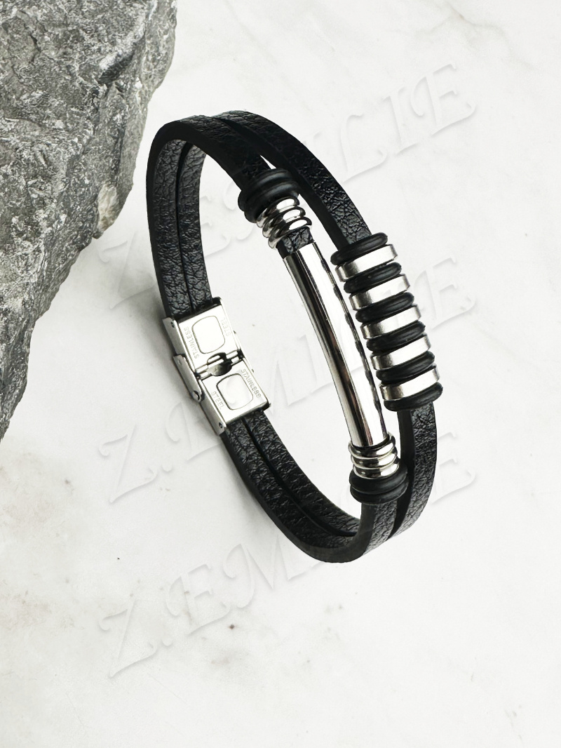 Wholesaler Z. Emilie - Rubber steel bracelet