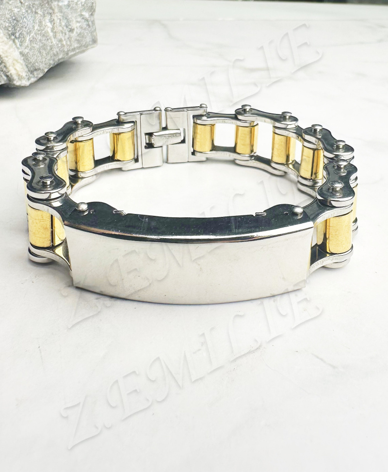 Grossista Z. Emilie - Bracciale in acciaio da incidere