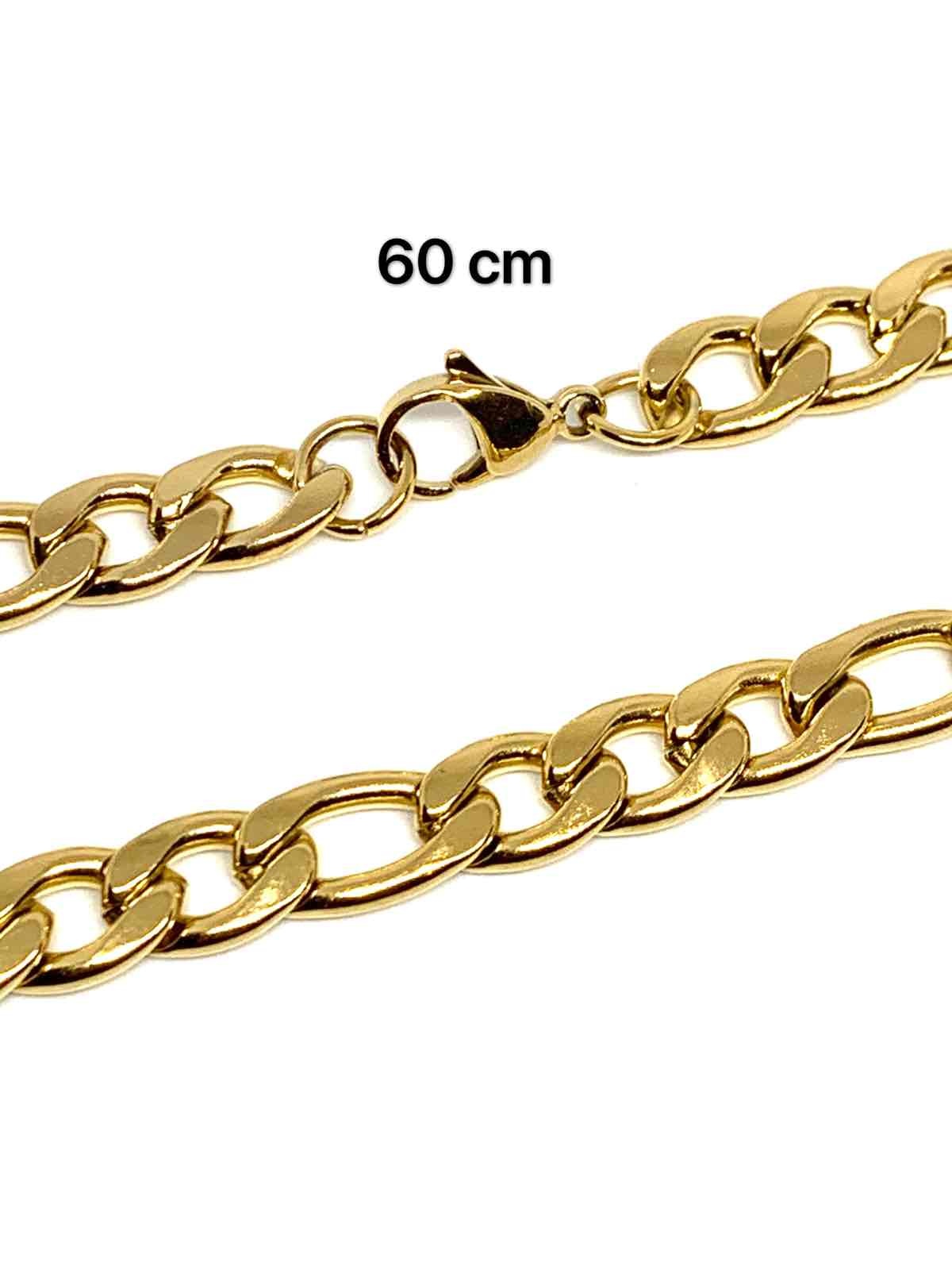 Grossiste Z. Emilie - Collier acier maille figaro 1-3 8.5mm