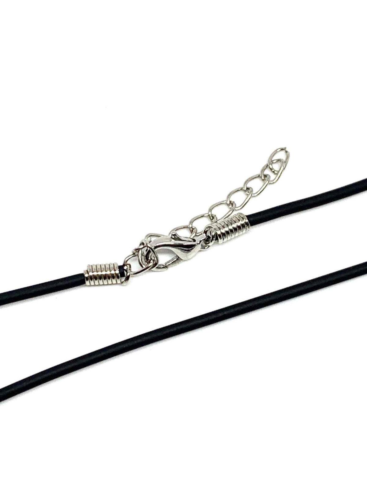 Grossiste Z. Emilie - Collier cordon caoutchouc 2 mm