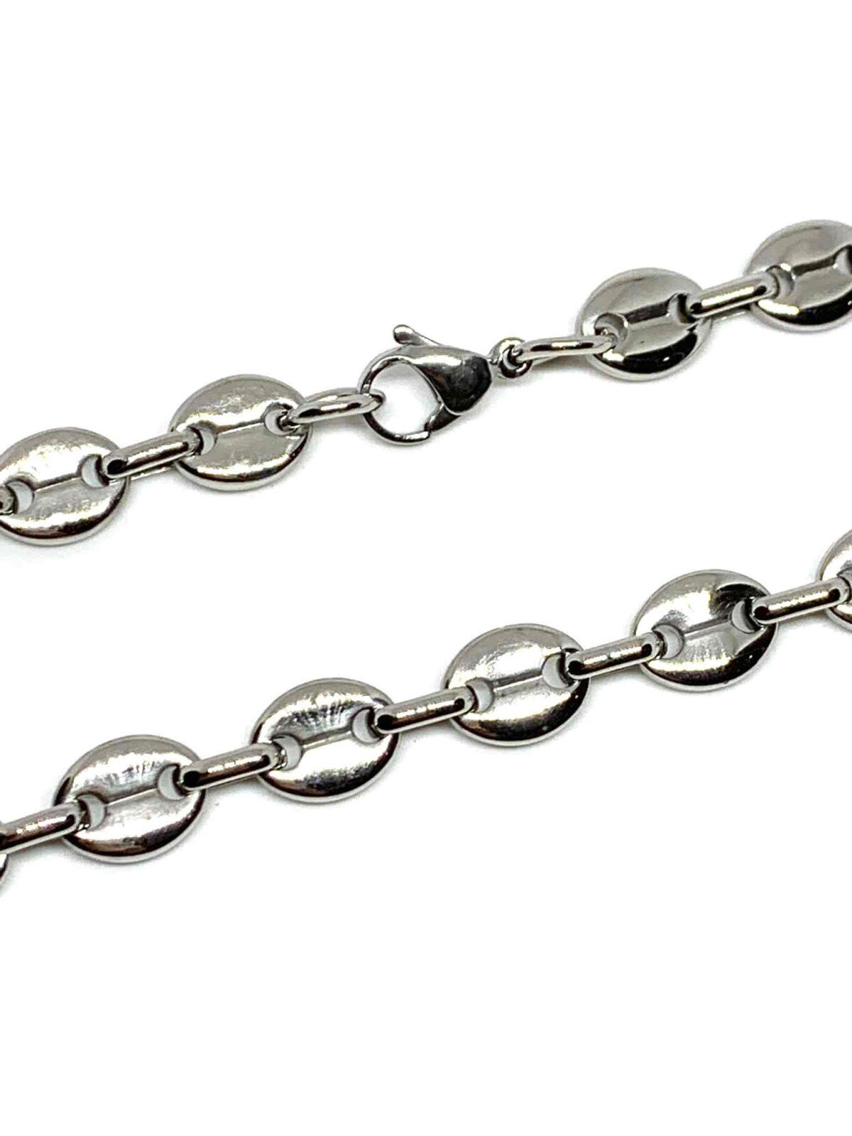 Wholesaler Z. Emilie - Coffee bean steel necklace 8mm