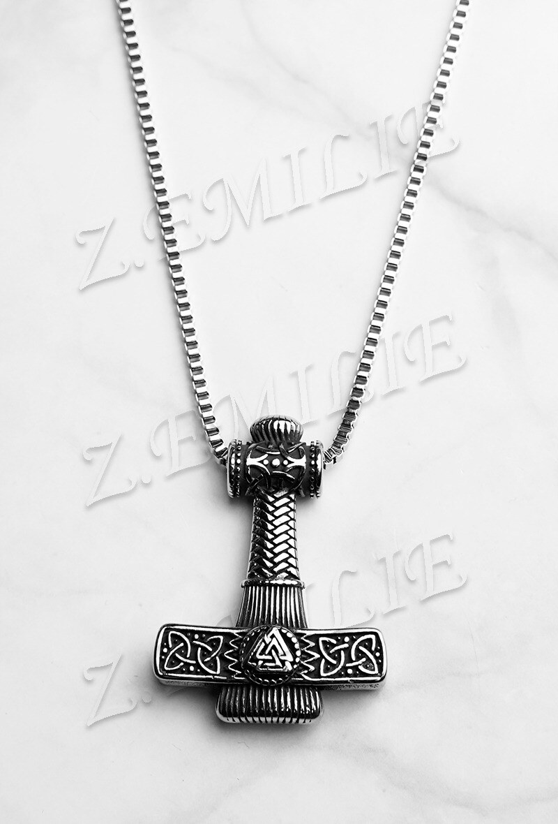 Wholesaler Z. Emilie - Hammer viking steel necklace