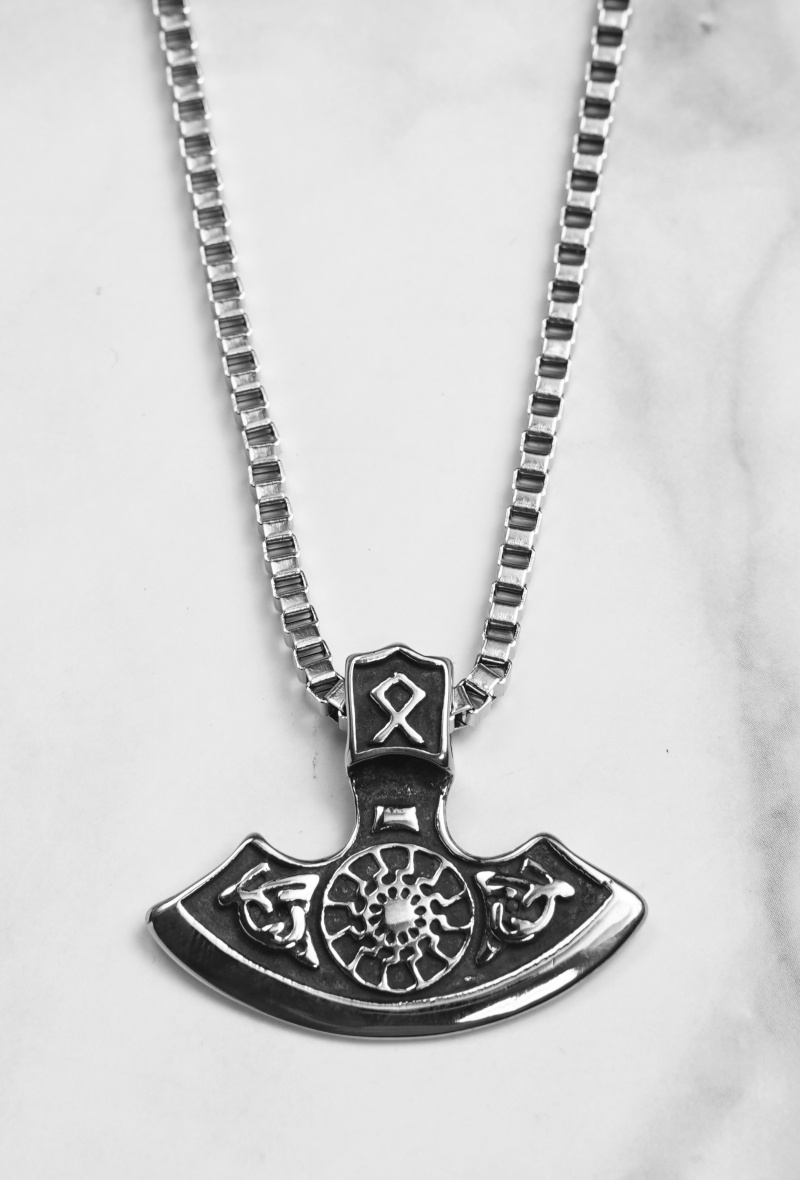 Großhändler Z. Emilie - Thor-Hammer Wikinger Stahlhalskette