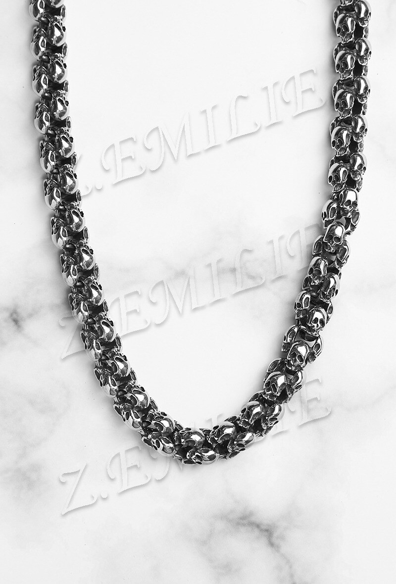 Mayorista Z. Emilie - Collar de acero calavera