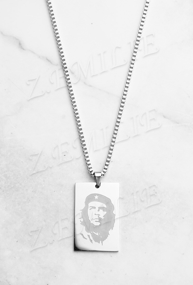Grossiste Z. Emilie - Collier acier Che Guevara