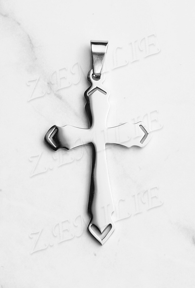 Grossiste Z. Emilie - Collier acier croix