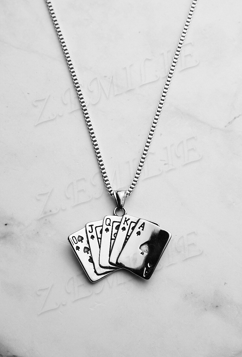 Grossista Z. Emilie - Collana in acciaio da poker