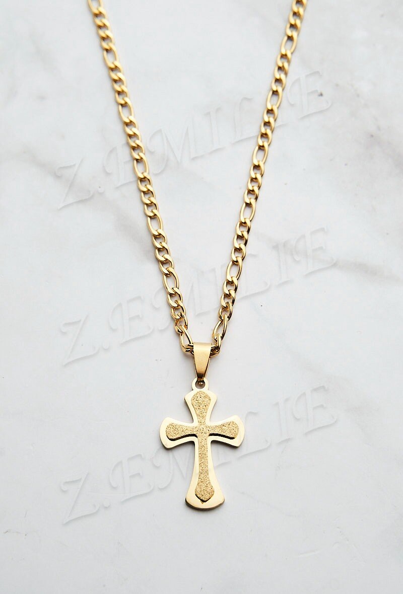 Wholesaler Z. Emilie - Cross steel necklace