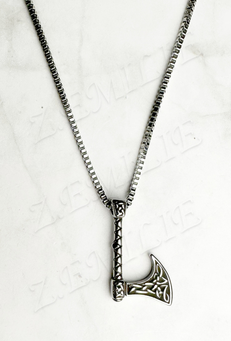 Mayorista Z. Emilie - Collar de hacha de acero