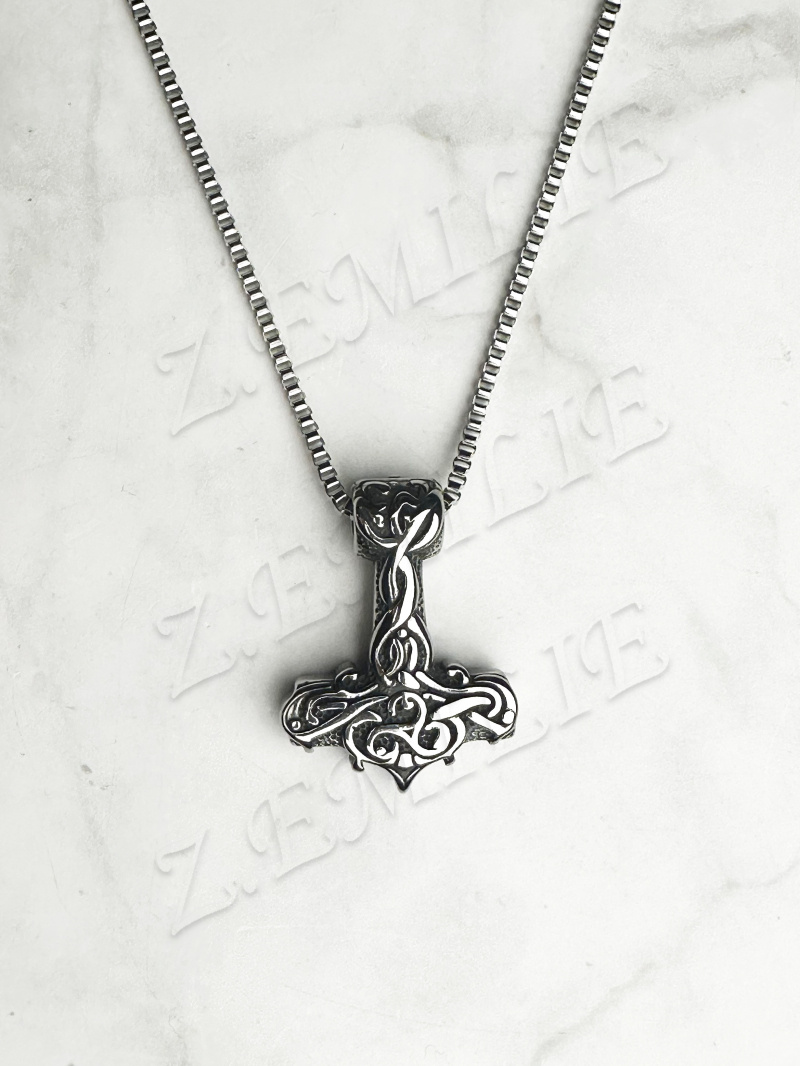 Wholesaler Z. Emilie - Thor's hammer steel necklace