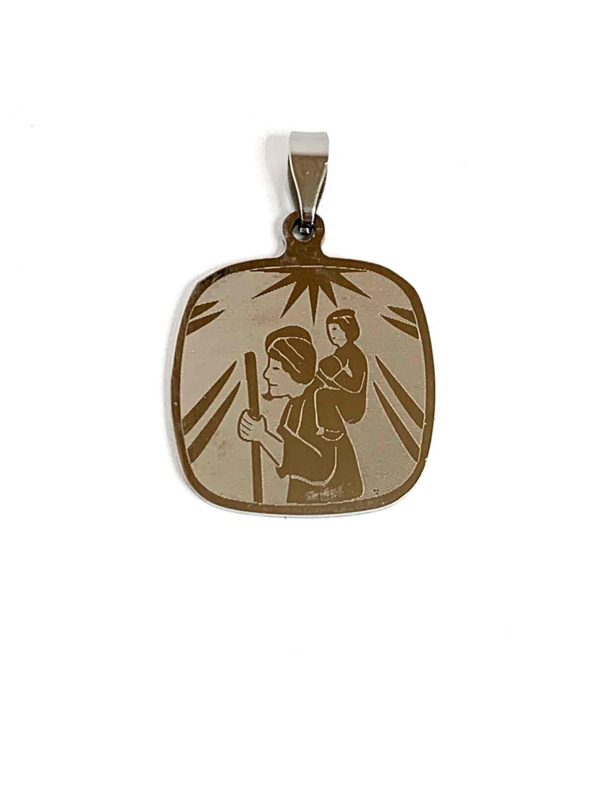 Grossiste Z. Emilie - Pendentif acier saint Christophe
