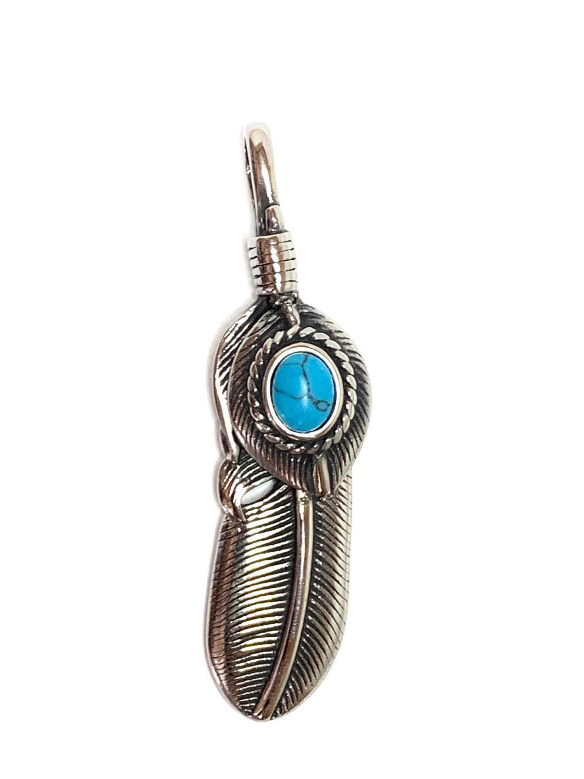 Grossiste Z. Emilie - Pendentif acier plume