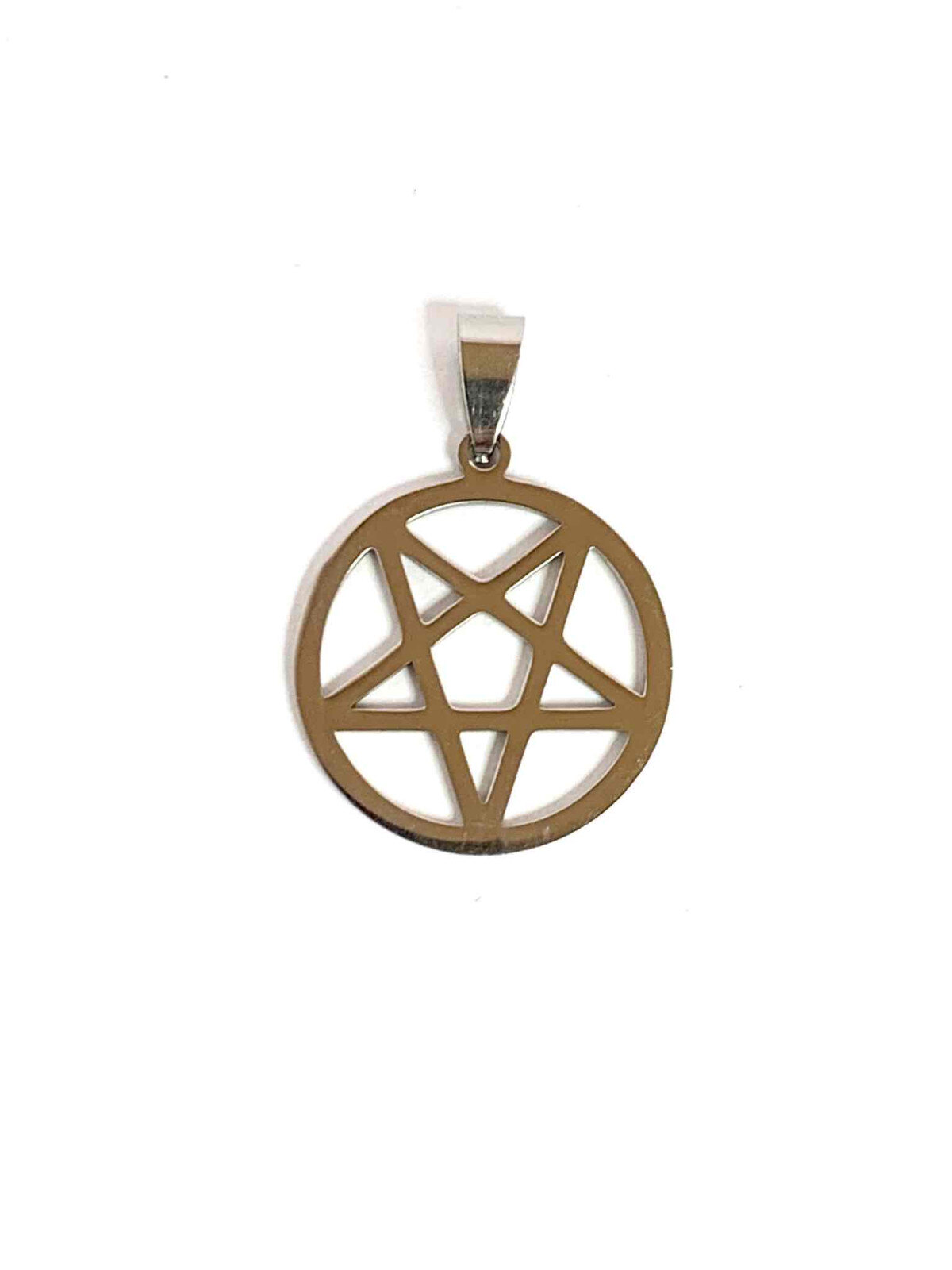 Grossiste Z. Emilie - Pendentif acier pentacle à l’envers