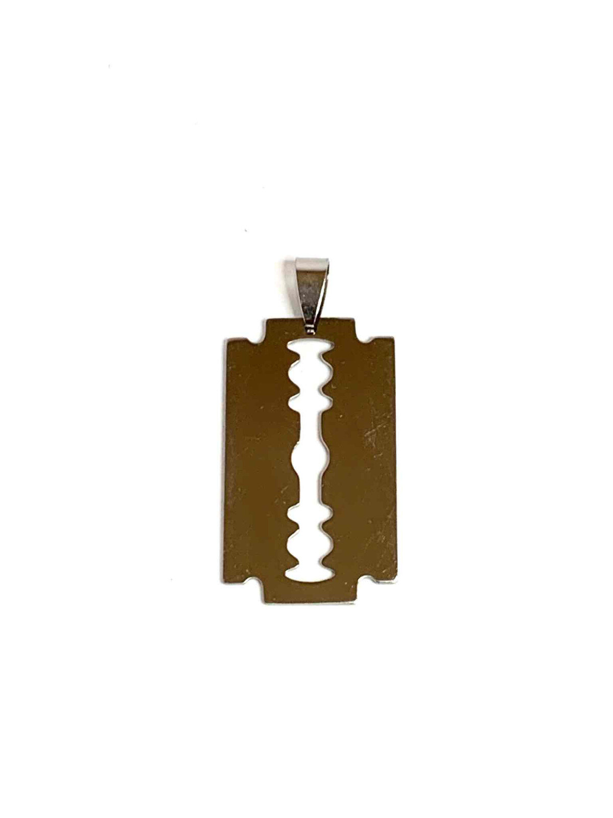 Grossiste Z. Emilie - Pendentif acier lame de rasoir