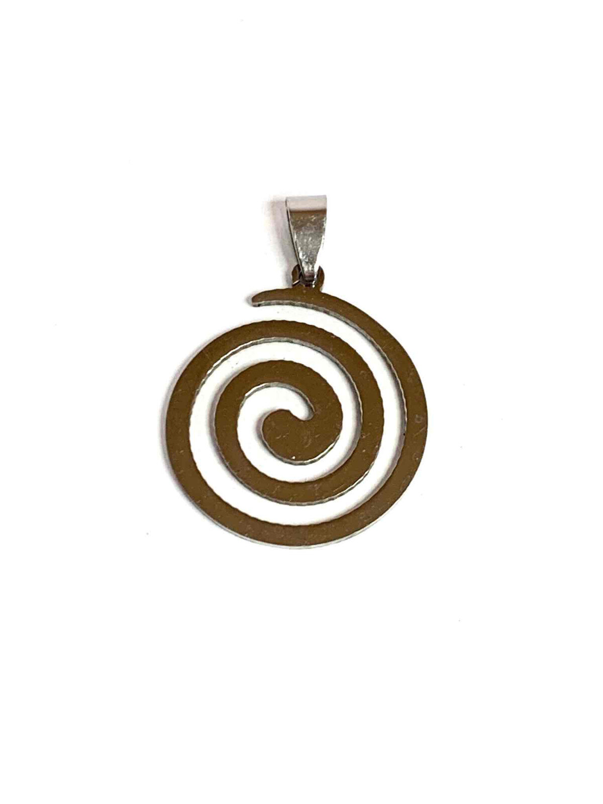Grossiste Z. Emilie - Pendentif acier spirale