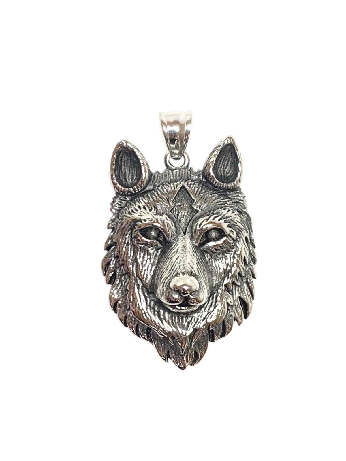 Grossiste Z. Emilie - Pendentif acier tête de loup