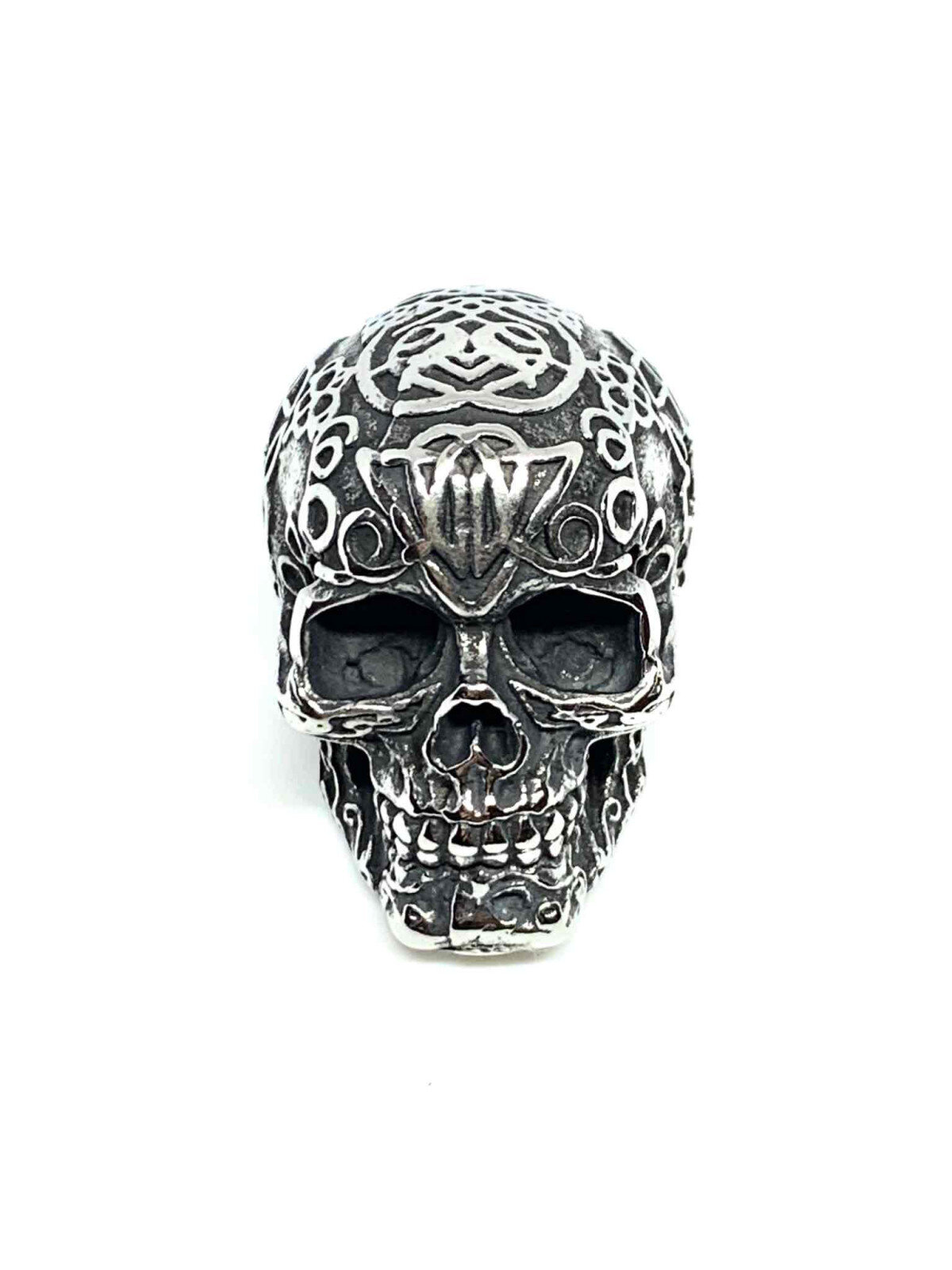 Grossiste Z. Emilie - Pendentif acier tête de mort mexicain