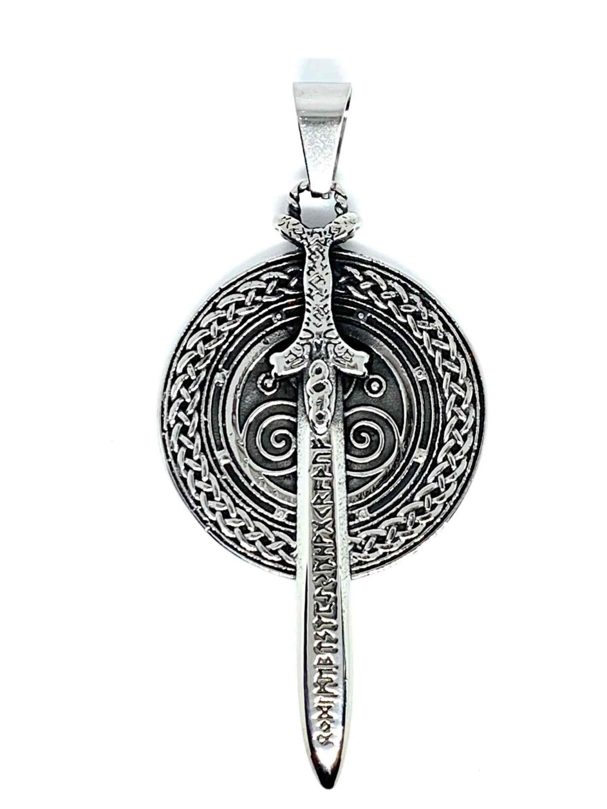 Grossiste Z. Emilie - Pendentif acier viking triskell épée