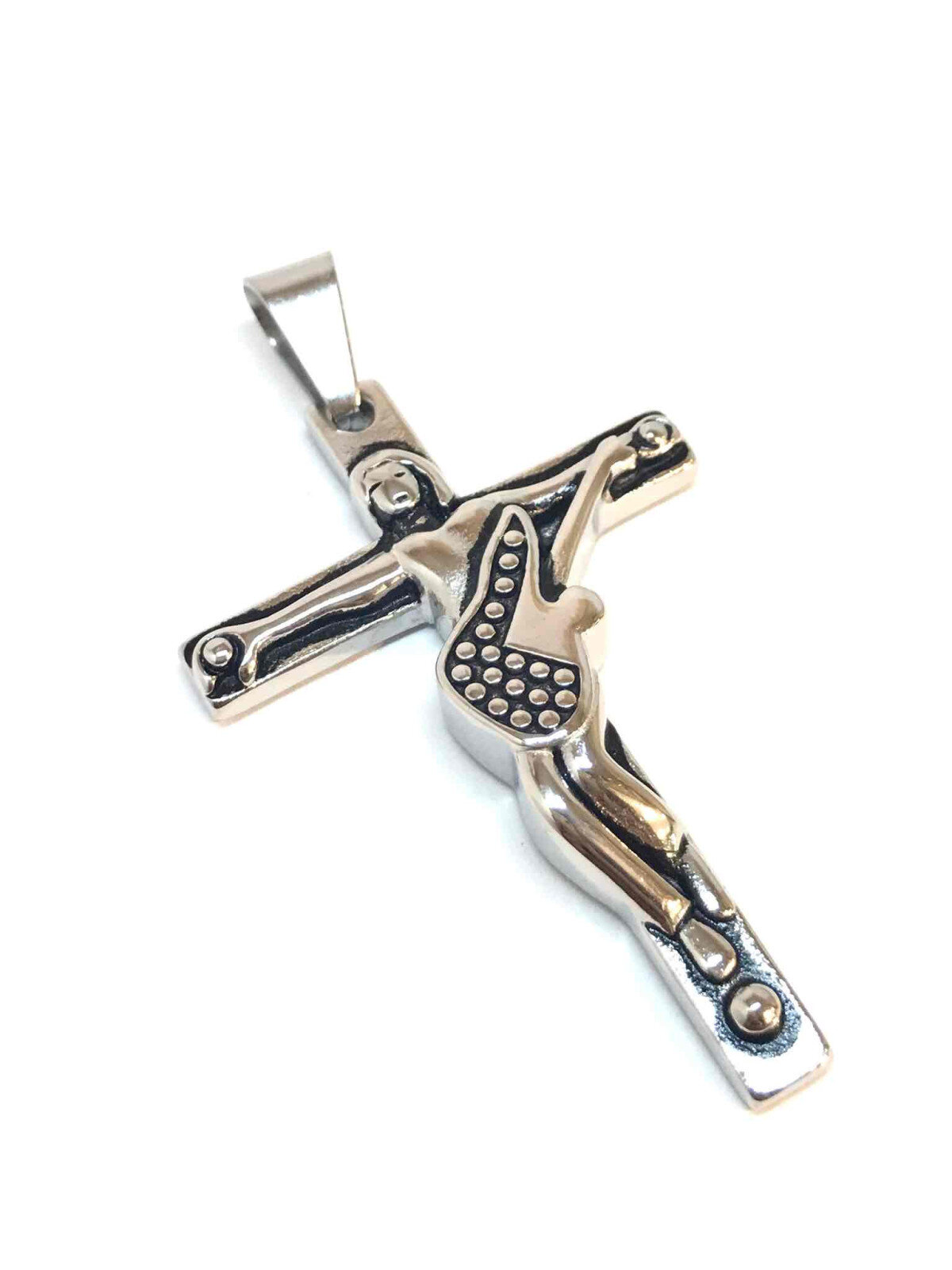 Grossiste Z. Emilie - Pendentif acier croix guitare