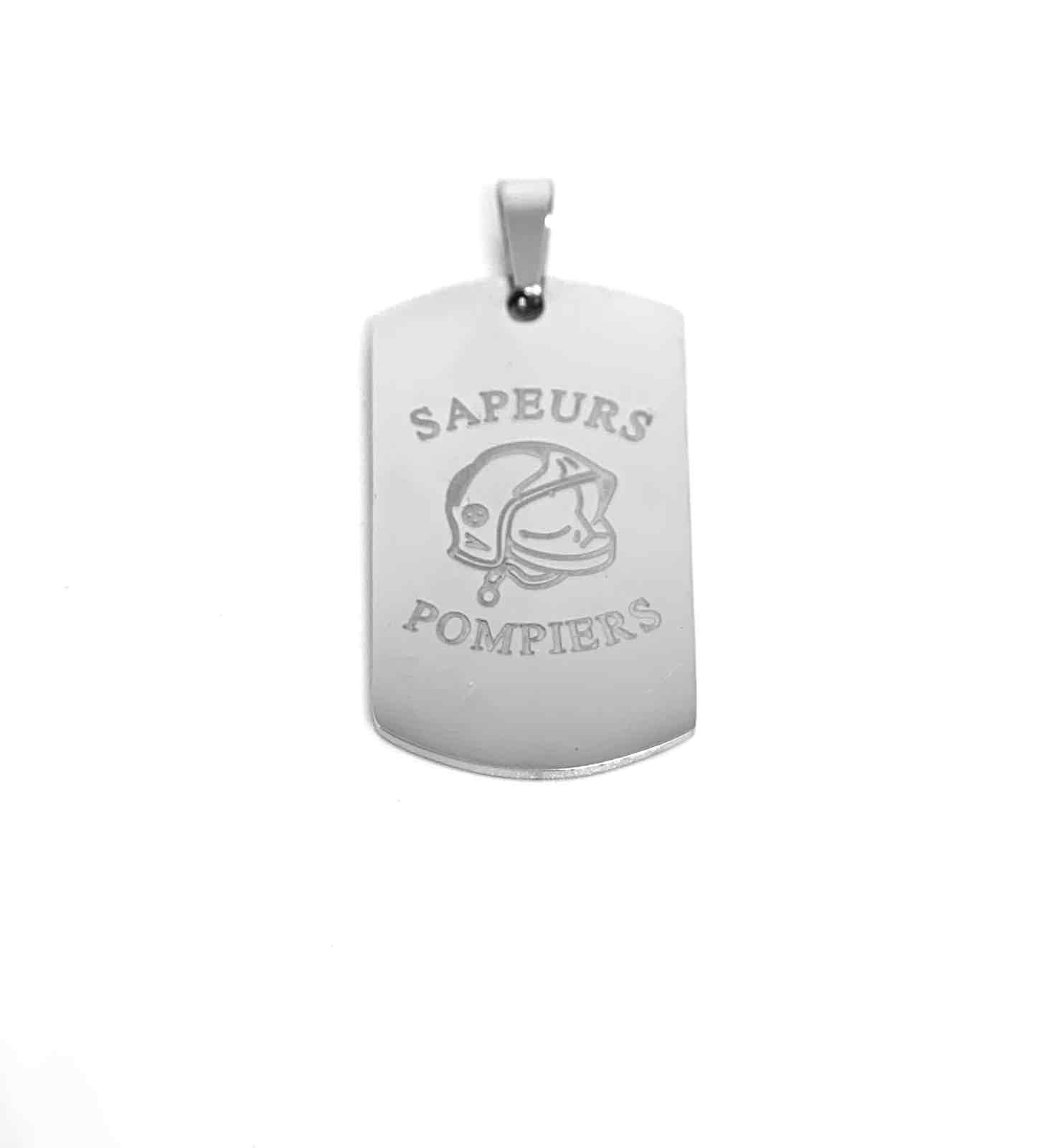 Wholesaler Z. Emilie - Firefighter helmet plate steel pendant