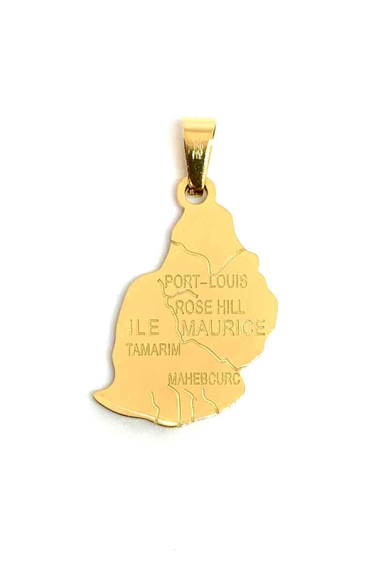 Wholesaler Z. Emilie - Mauritius map steel pendant