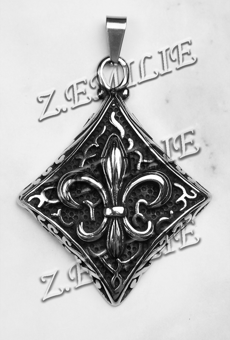Großhändler Z. Emilie - Edelstahl Lilienblumenanhänger