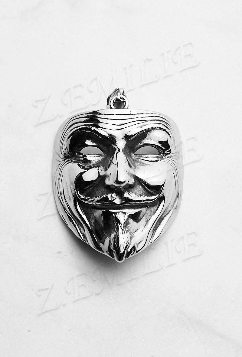 Grossiste Z. Emilie - Pendentif acier masque