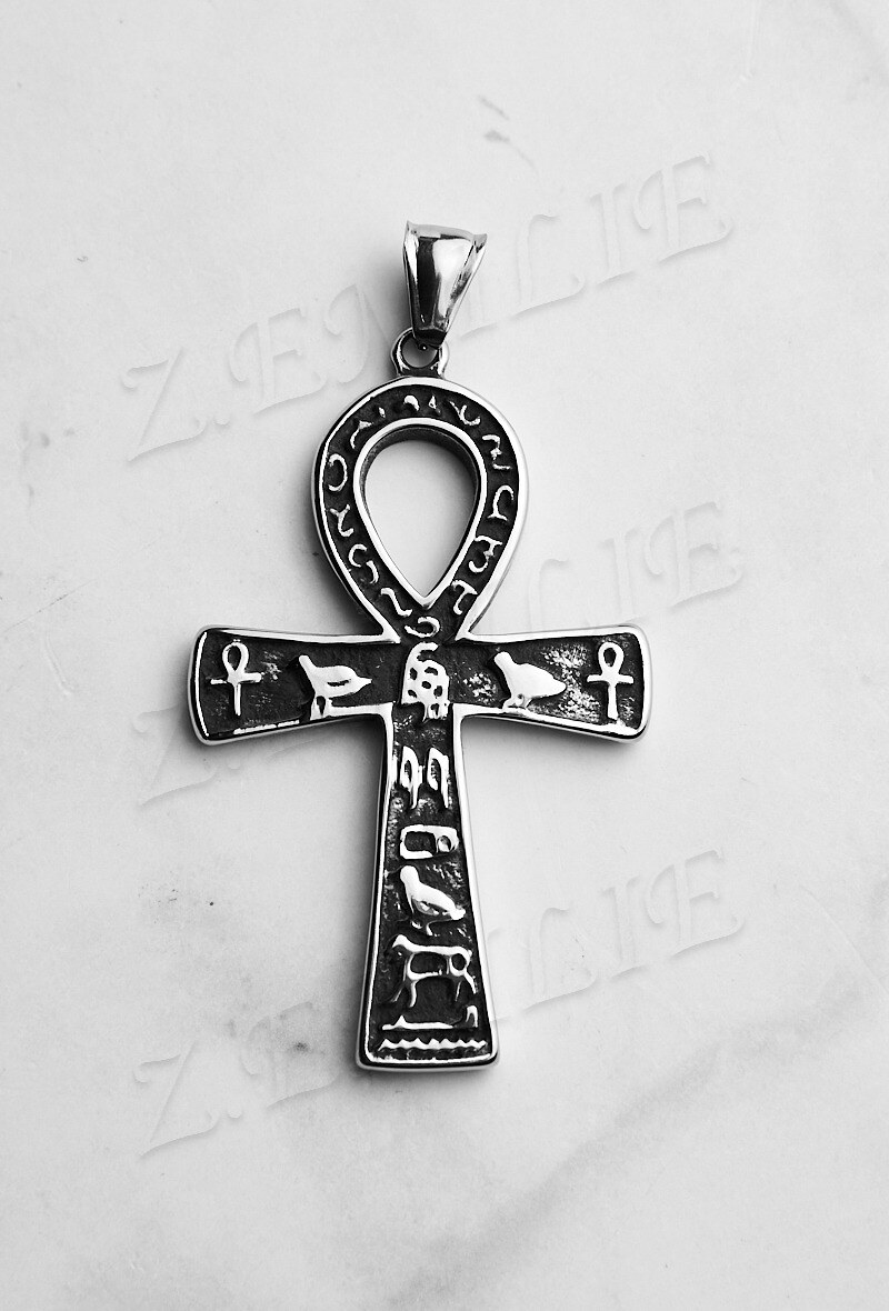 Wholesaler Z. Emilie - Egyptian cross steel pendant