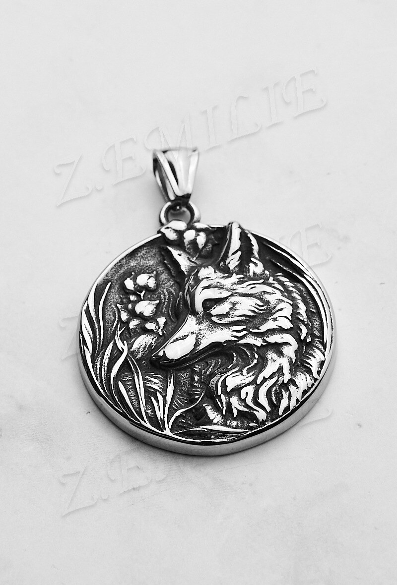 Wholesaler Z. Emilie - Wolf steel pendant