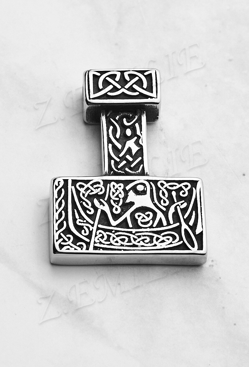 Grossiste Z. Emilie - Pendentif acier hache viking