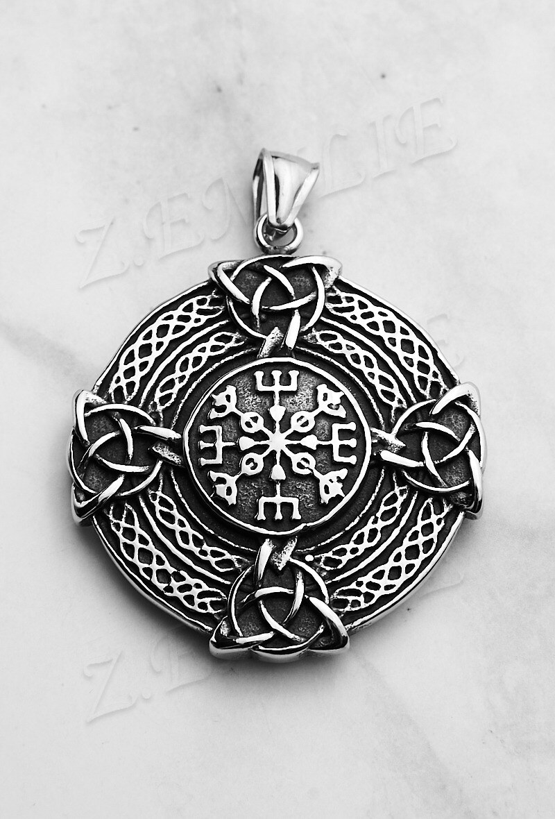 Grossiste Z. Emilie - Pendentif acier viking