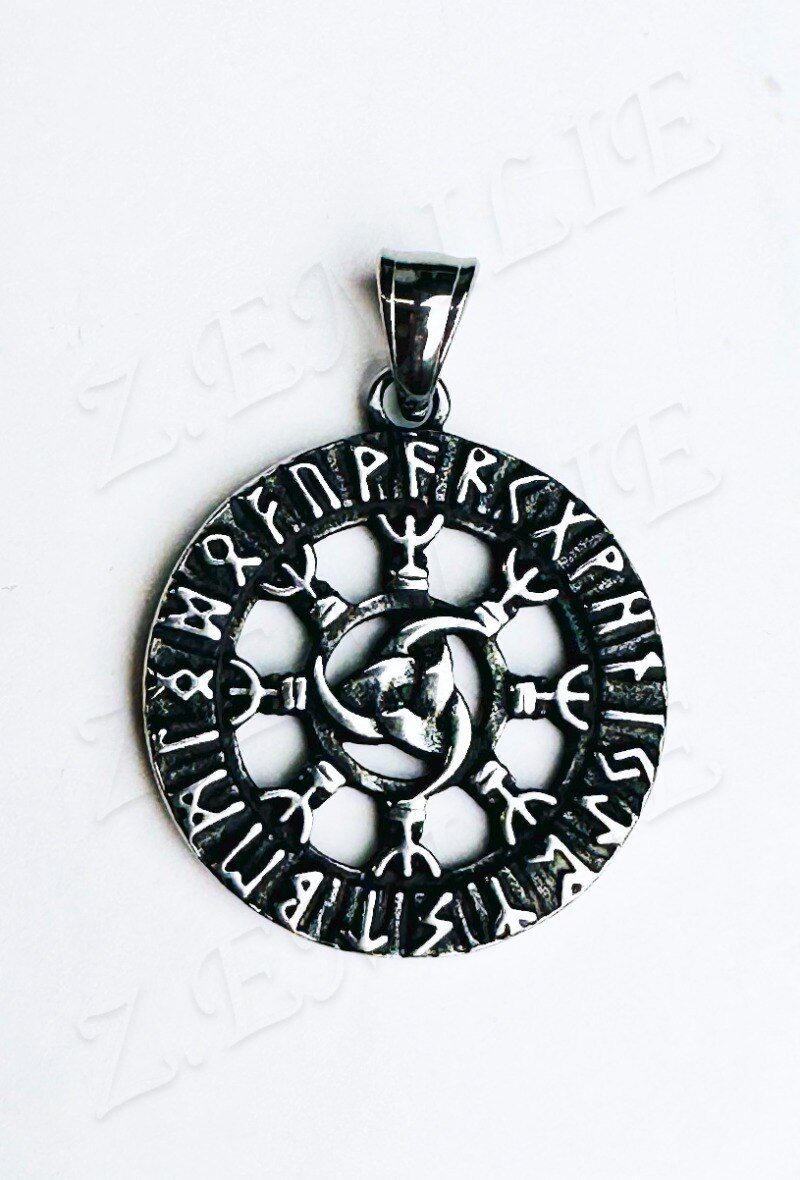 Grossiste Z. Emilie - Pendentif acier tribal viking