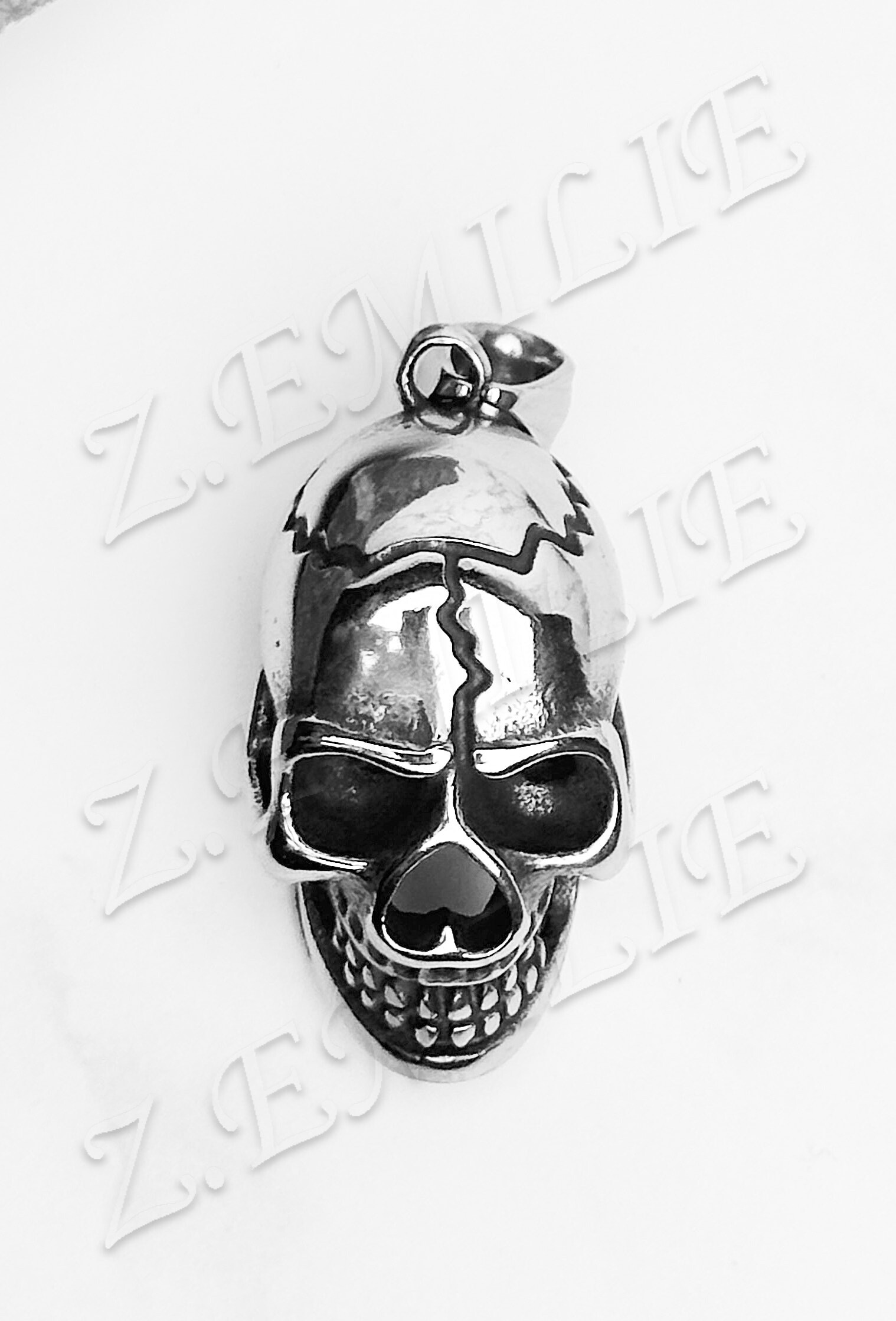 Großhändler Z. Emilie - Stahl Totenkopf Kopf Anhänger